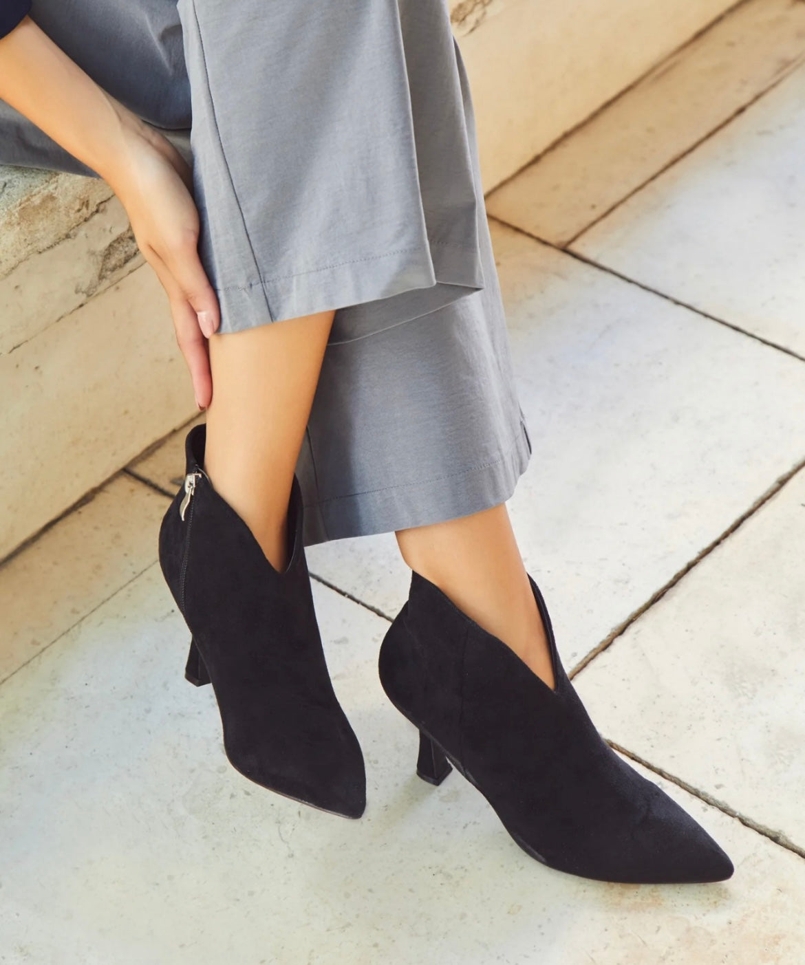 Black Suede Shoe Boot