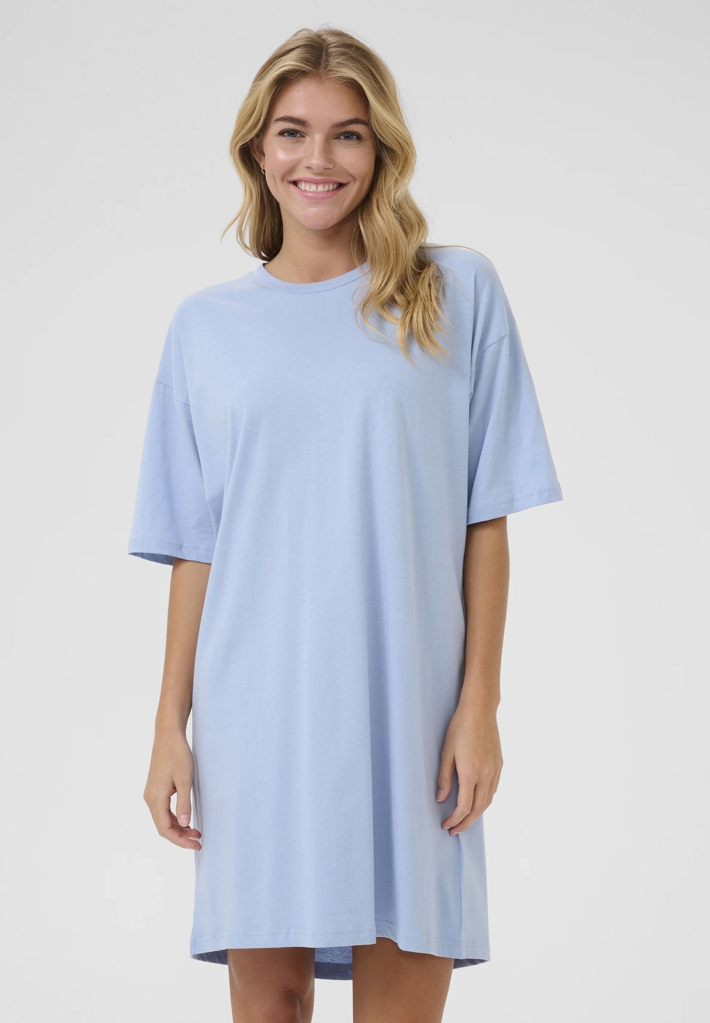 Kaffe Kamaibritt Jersey Dress Soft Chambray