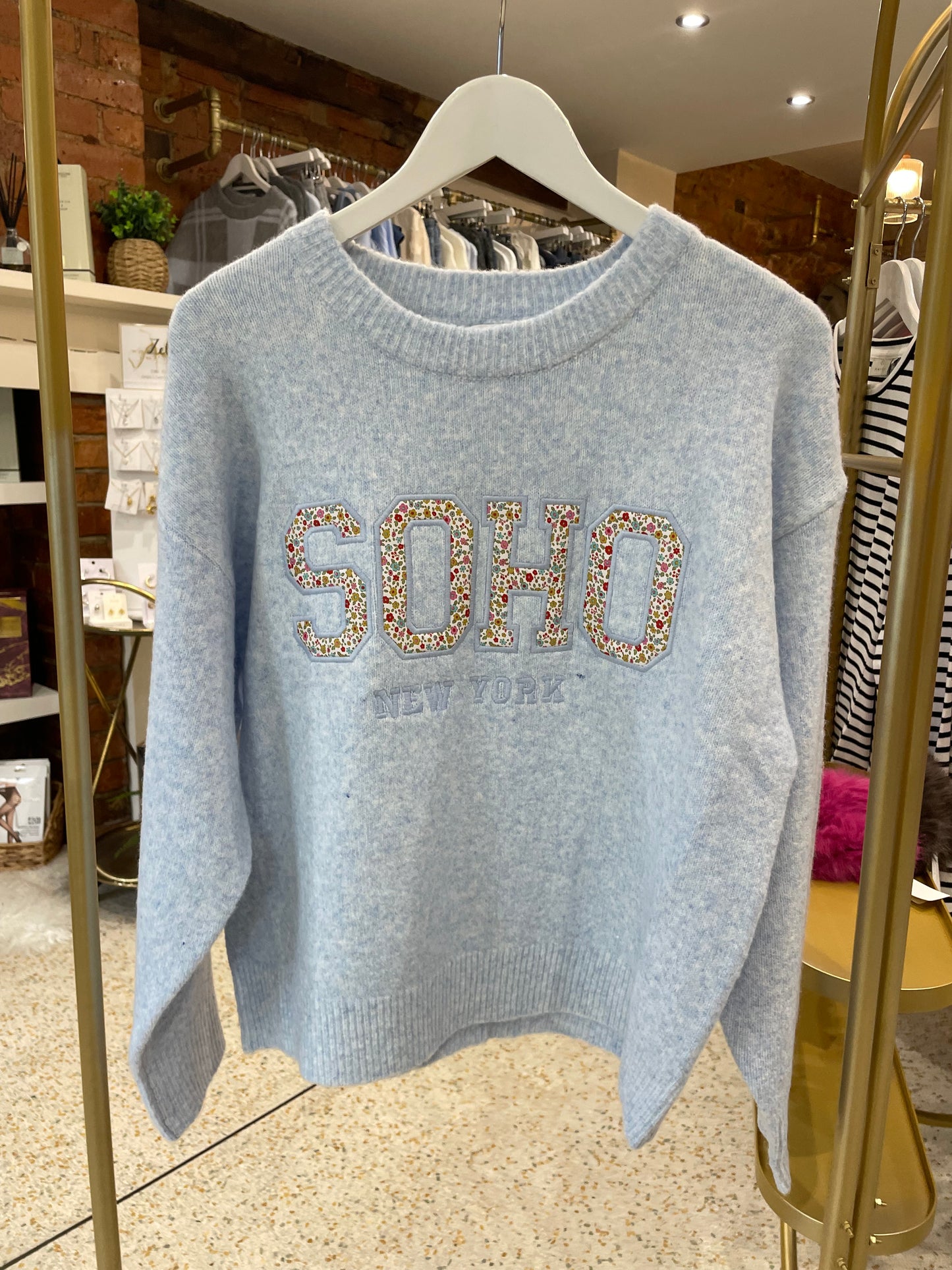 Soho New York Blue Jumper