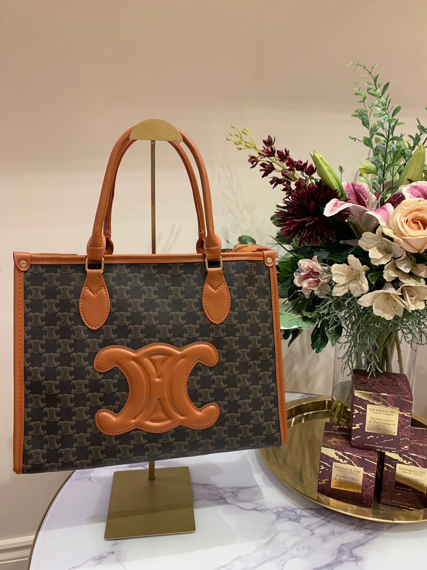 Tan & Brown C Bag