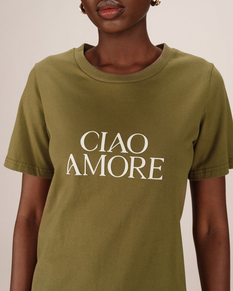 Grace & Mila Soft Olive Tee