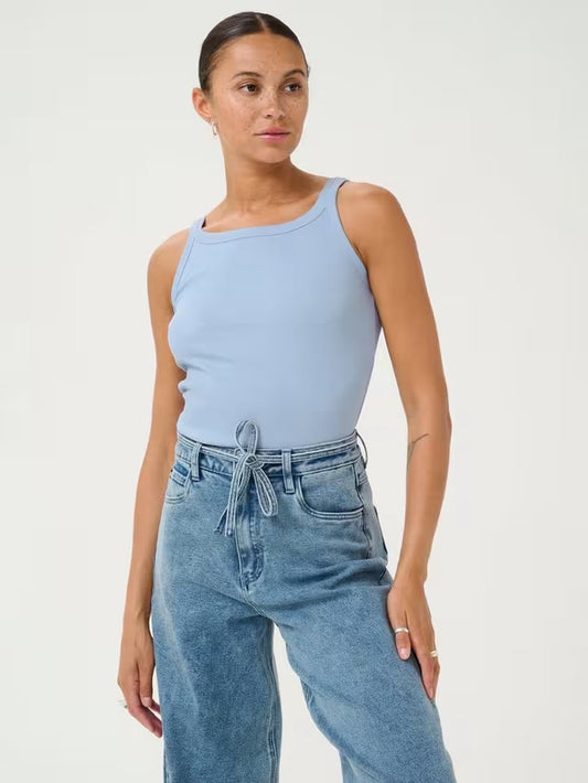 Kaffe Kacarna Tank Top Soft Chambray