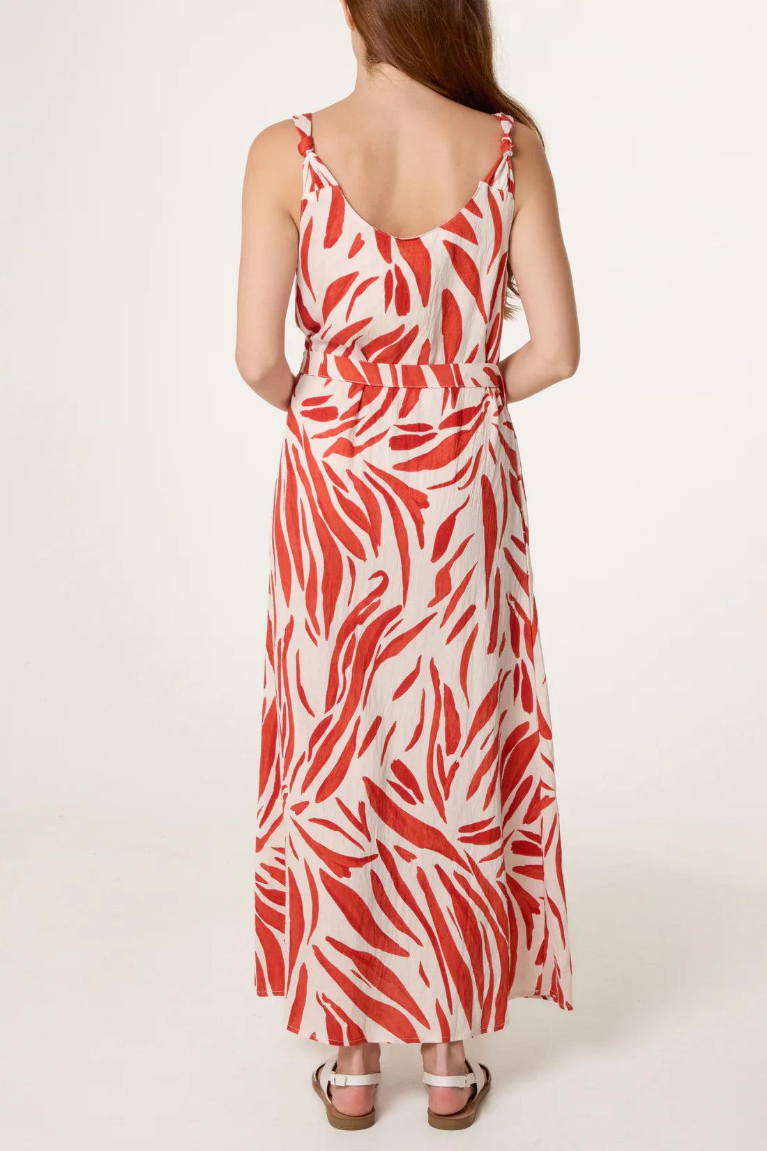 Orange Palm Dress