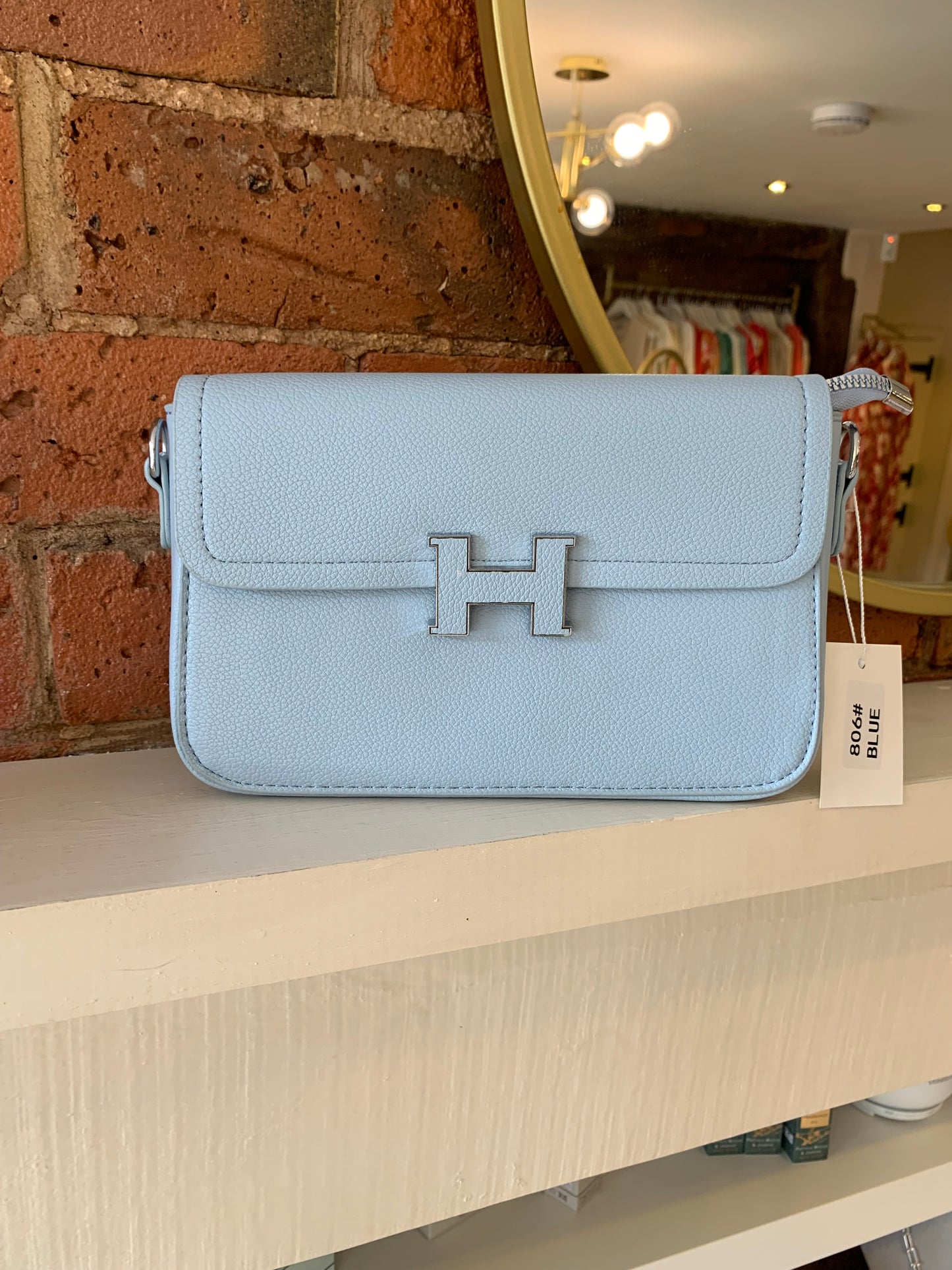 Blue H Bag