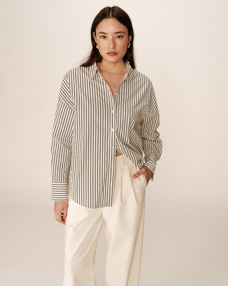 Grace & Mila Stripe Parson Shirt