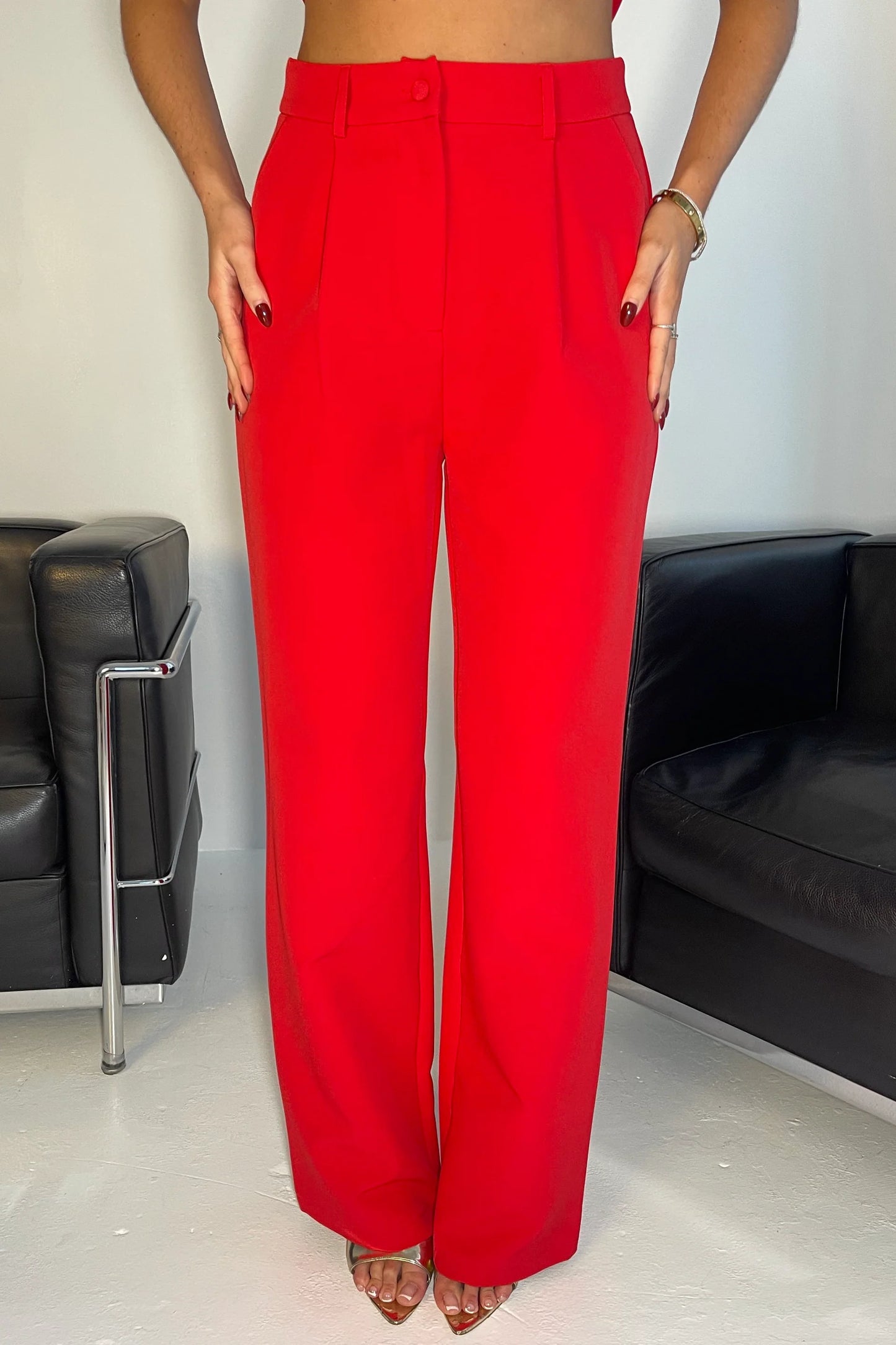 Bobbi Red Trousers