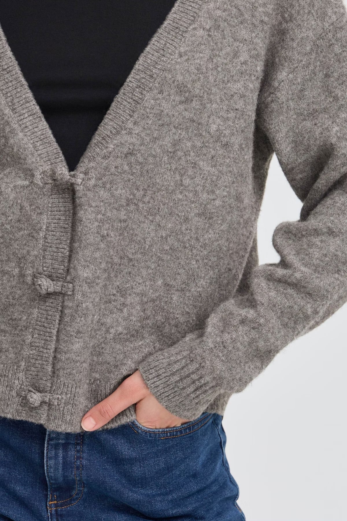 Ichi Ihdasila Cardigan Grey