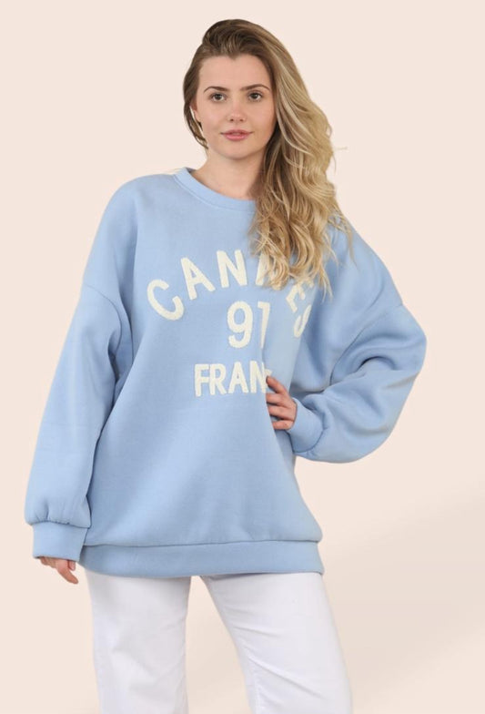 Baby Blue Cannes Sweatshirt