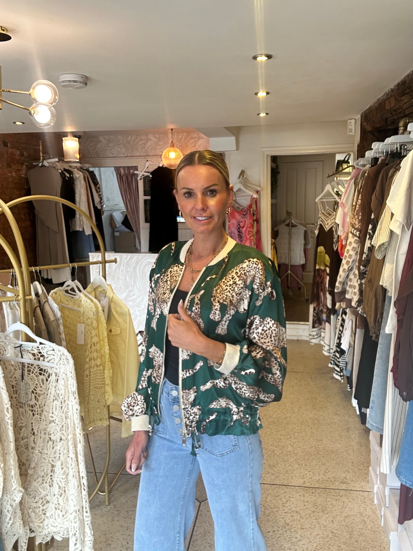 Green Leopard Jacket