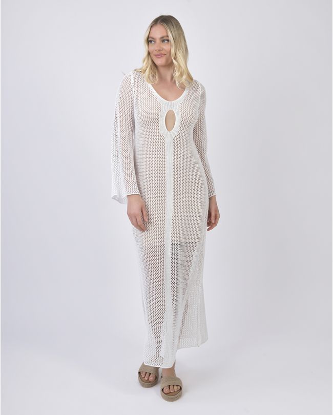 Ble Resort White Netted Dress