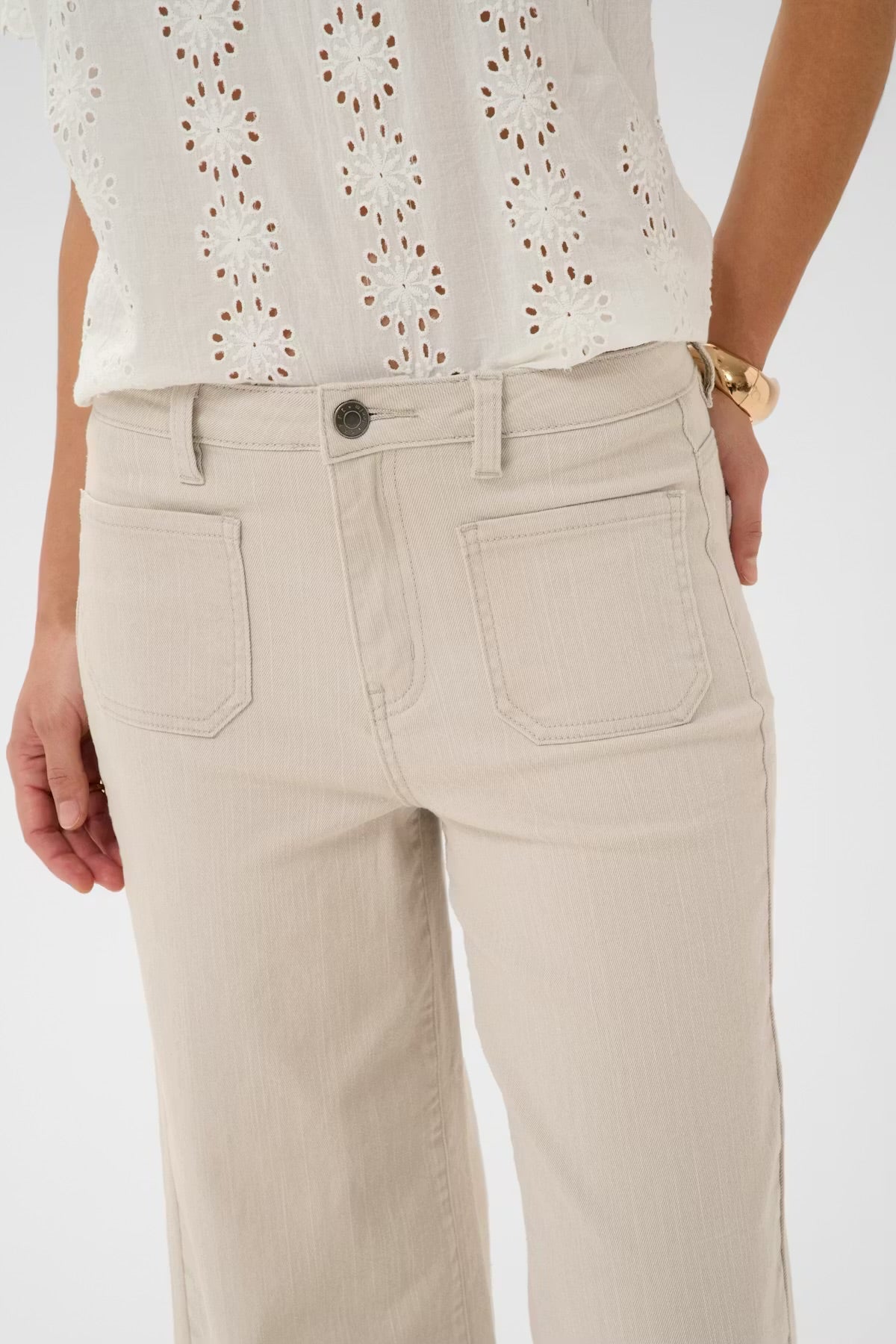 Kaffe Kabrook Cropped Jeans Moonbeam