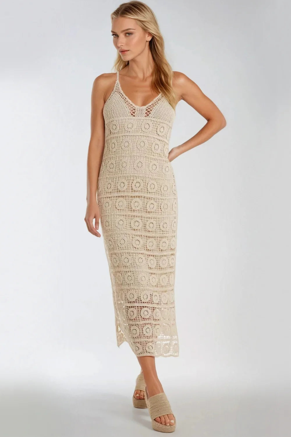 Crochet Midi Dress