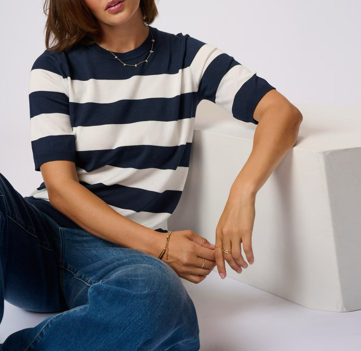 Kaffe Kalizza Striped Top