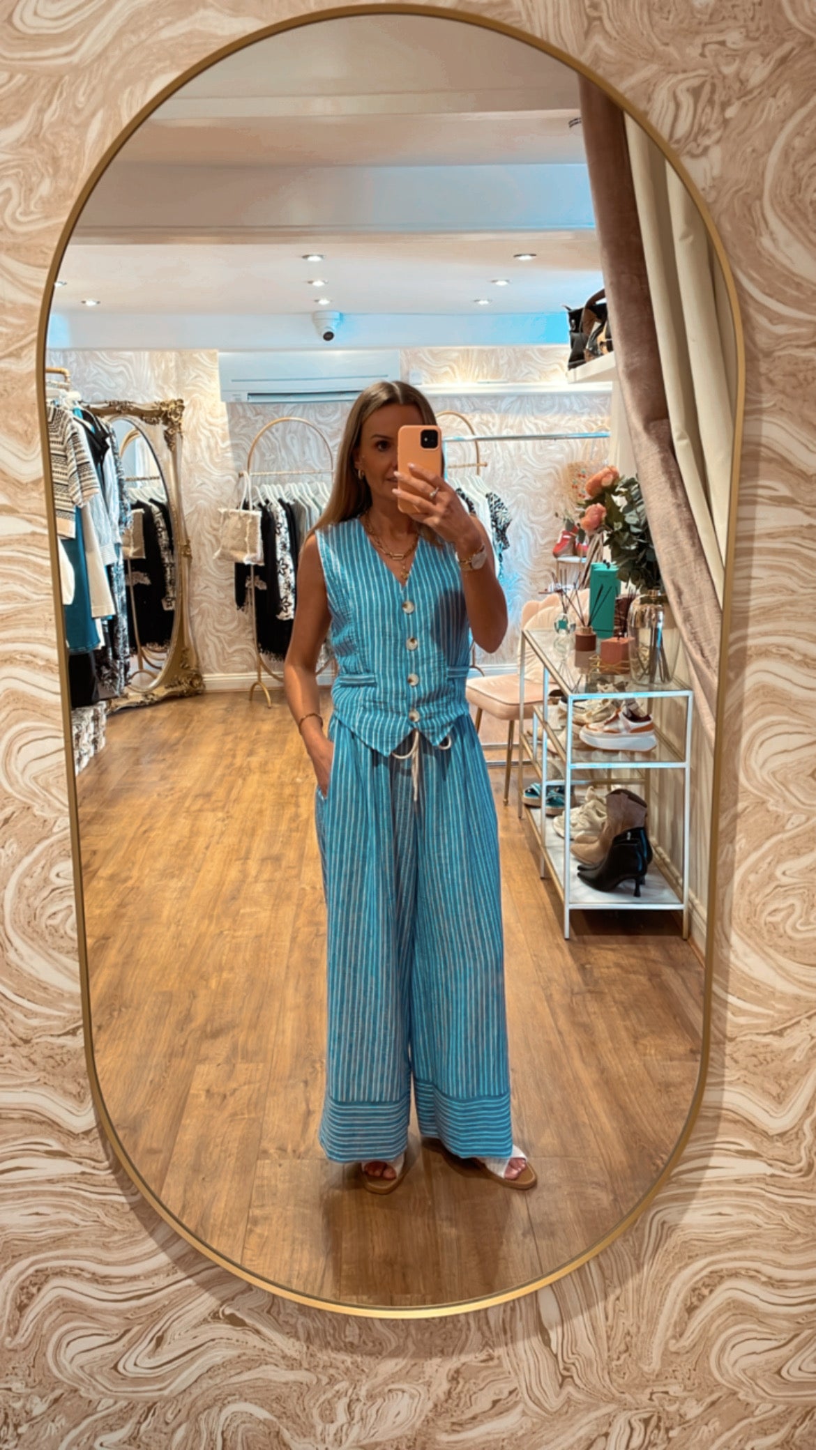 Blue Stripe Co-Ord