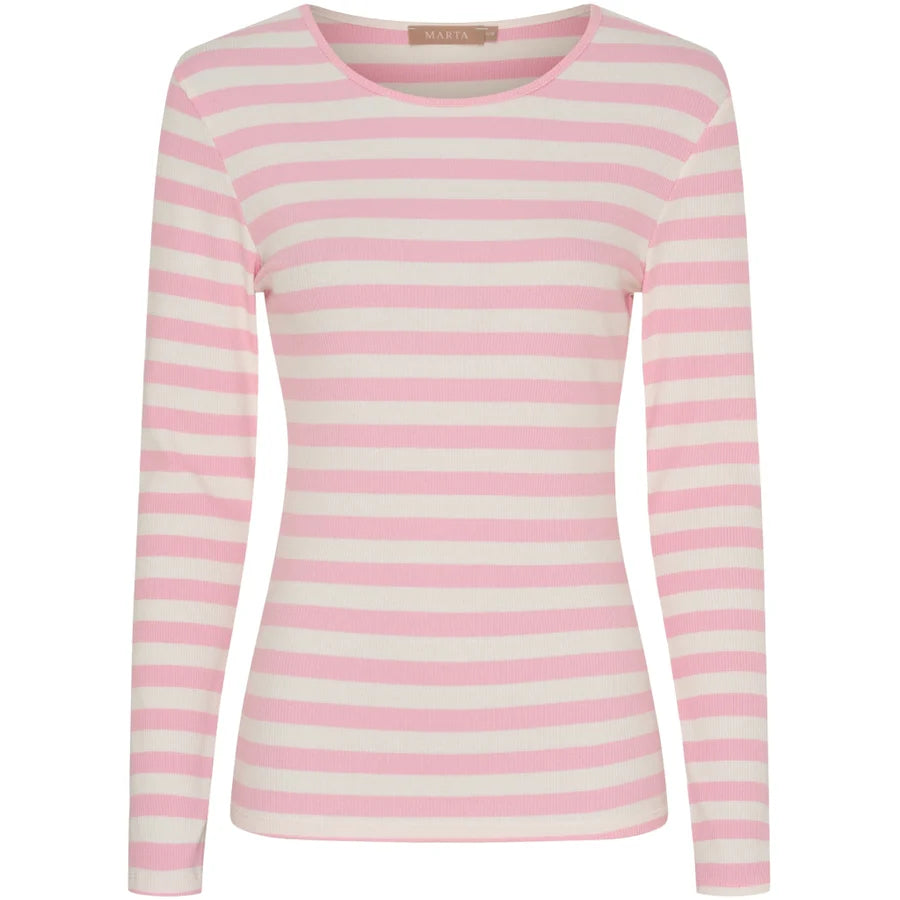 Marta Pink Stripe Top