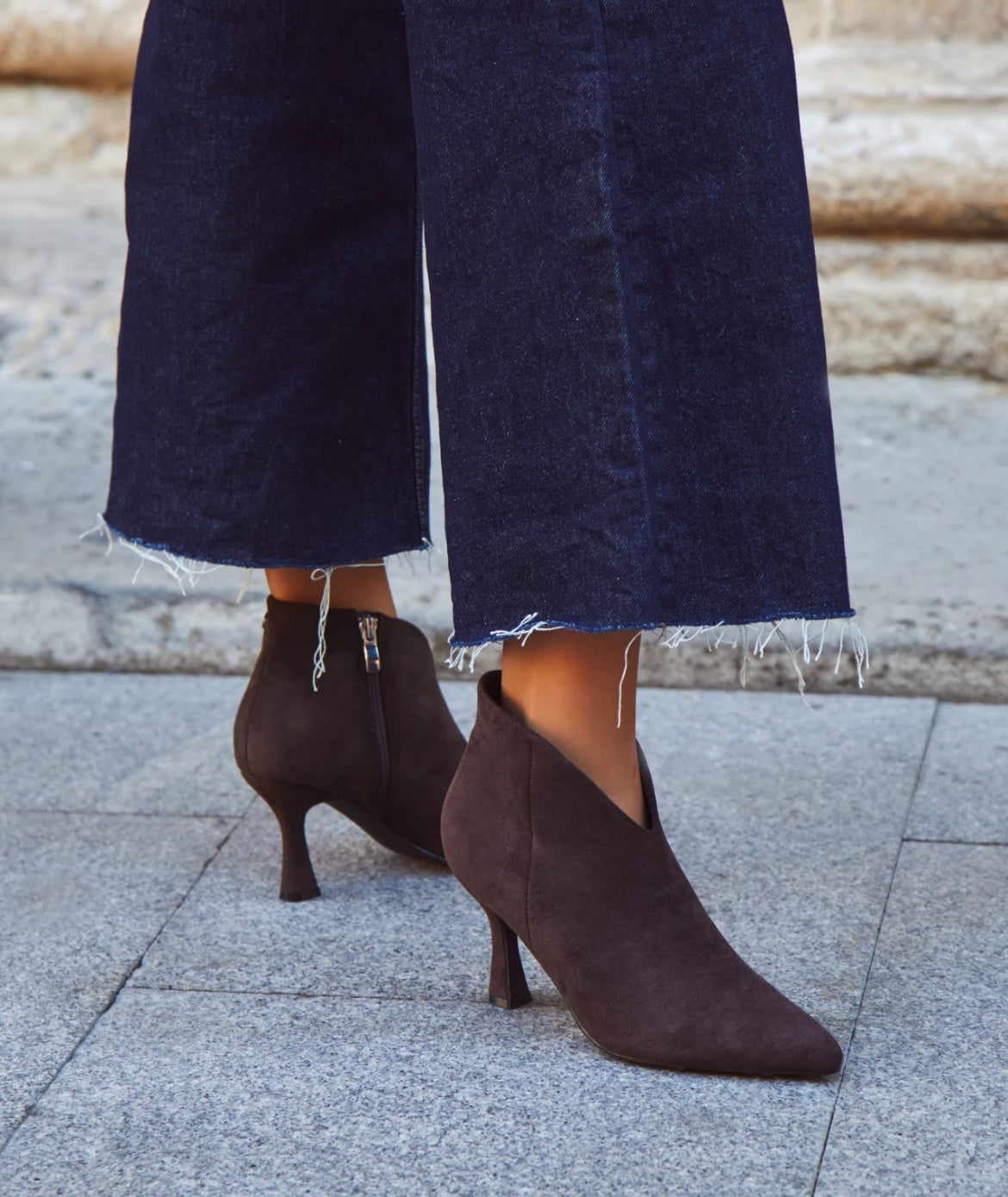 Chocolate Suede Shoe Boot