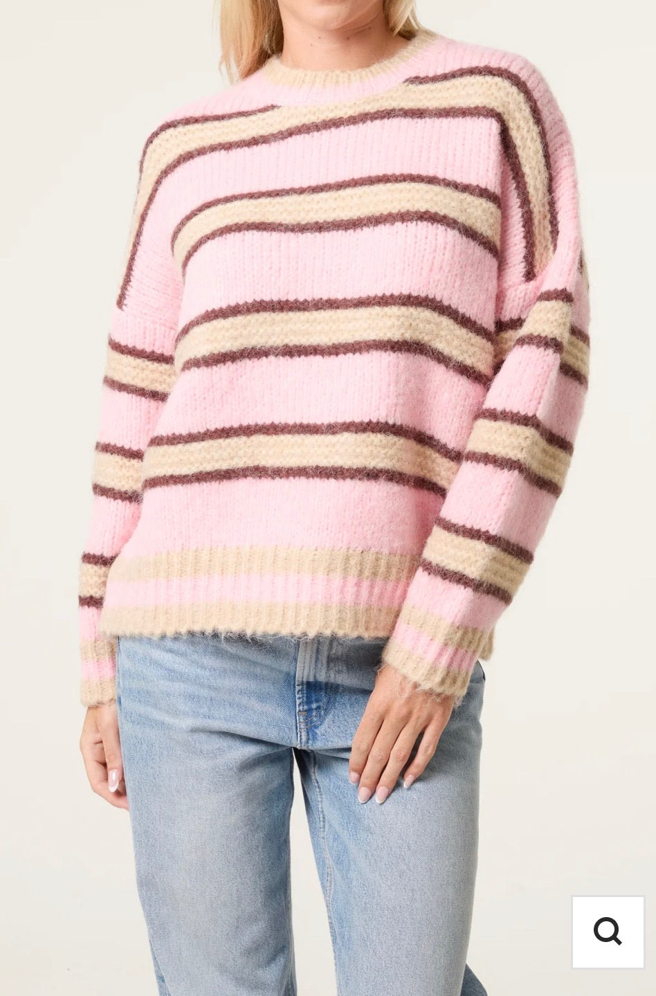 Pink Stripe Jumper