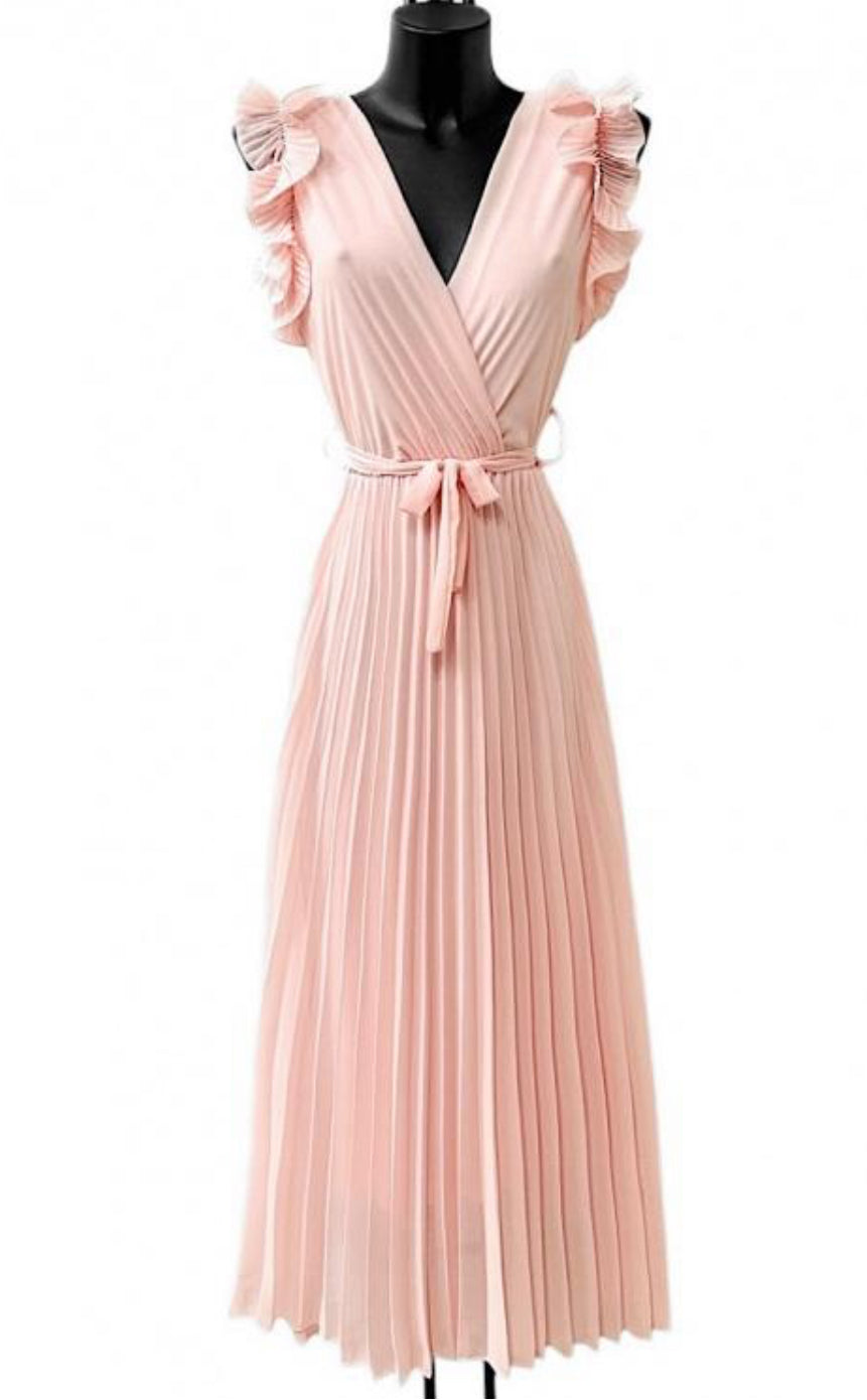Pink Ruffle Dress