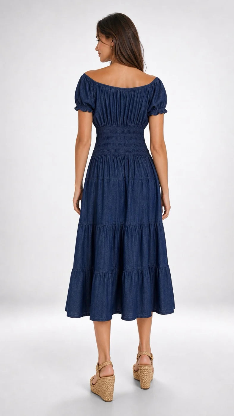 Denim Midi Dress