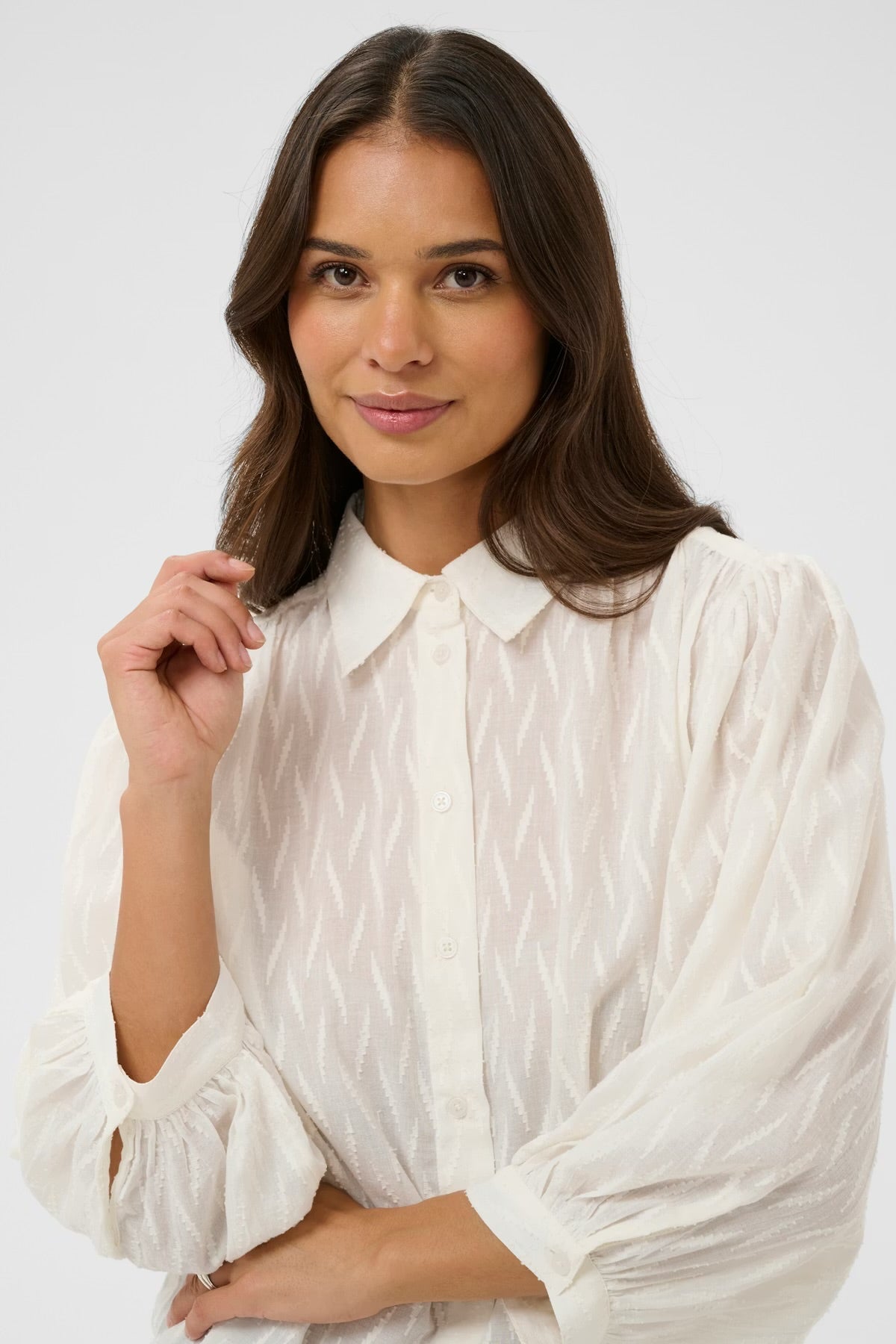 Kaffe Kagbriela Shirt Chalk