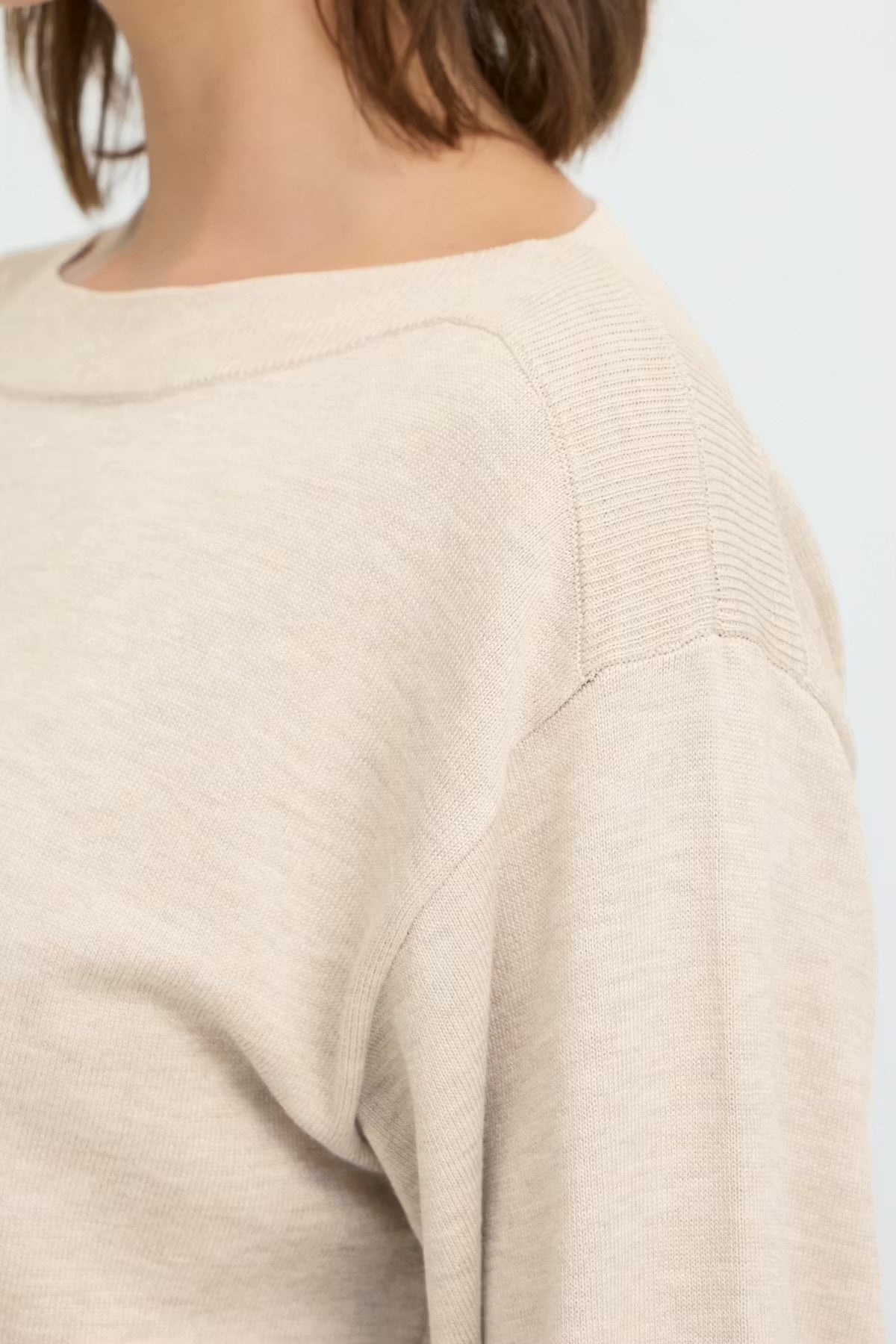 Ichi Ihluls Boat Neck Oatmeal