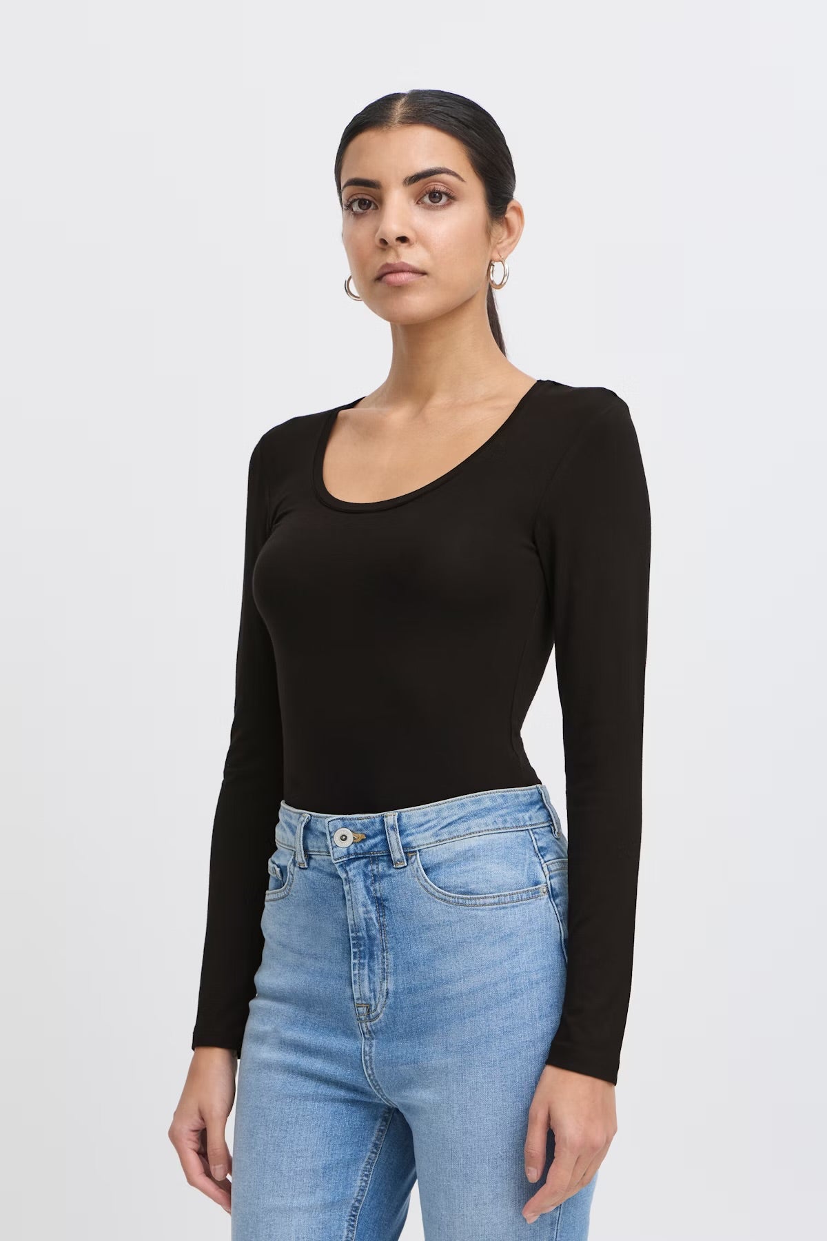 Ichi Ihzola Black Long Sleeved Top