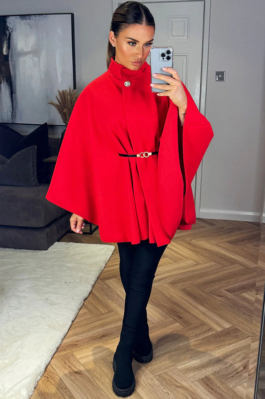 Red Belted Cape