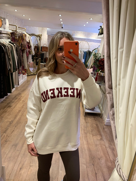 Cream Weekend Sweatshirt