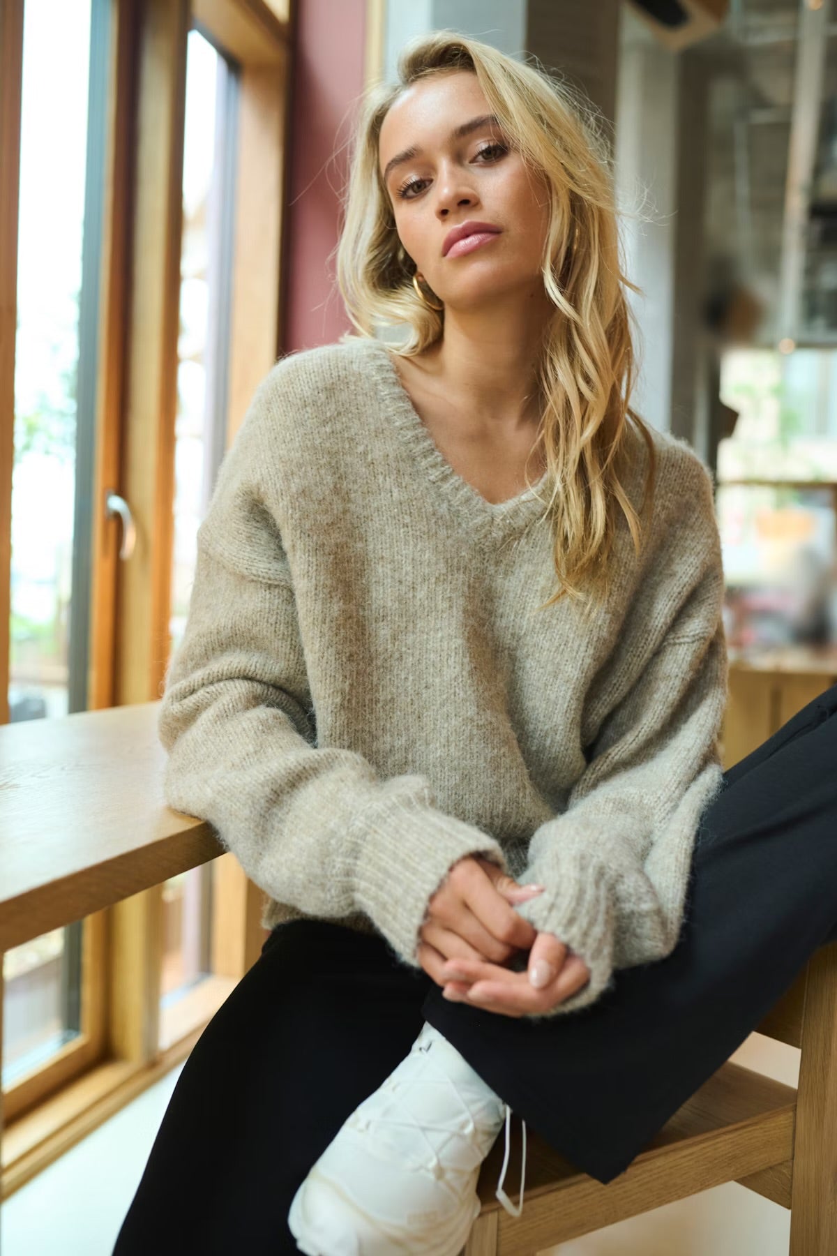 Kaffe Katrina Jumper Feather Grey