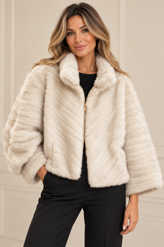Malissa J Stone Faux Fur jacket