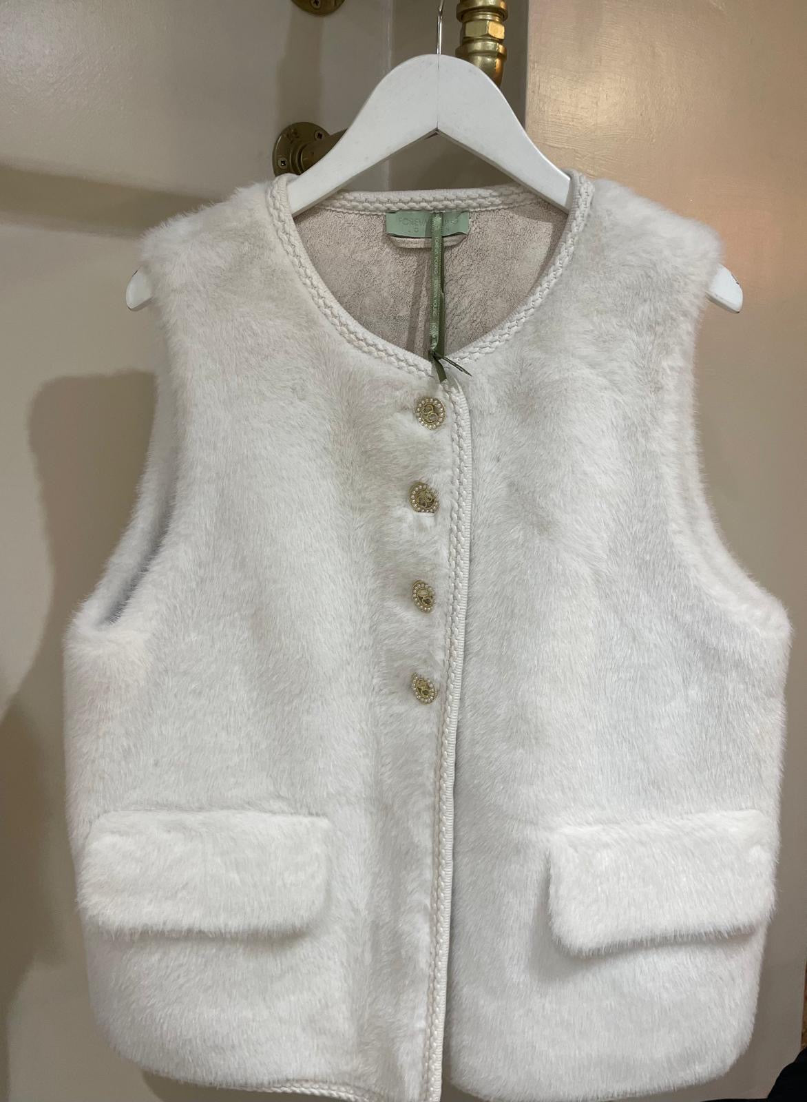 Winter White Fur Gilet