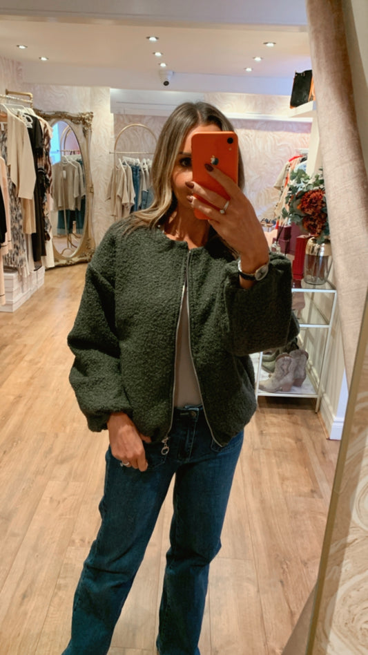 Khaki Bomber Jacket