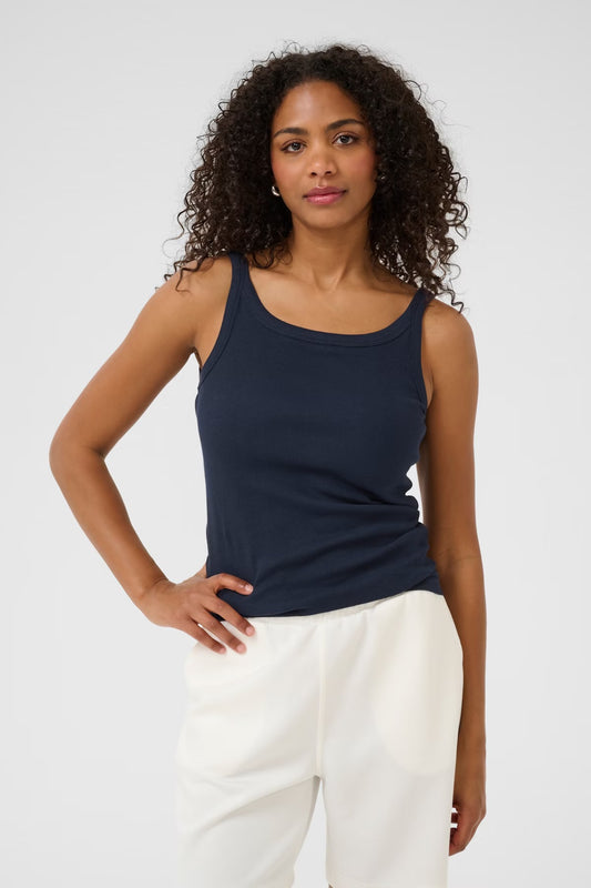 Kaffe Kacarna Tank Top Soft Midnight Marine