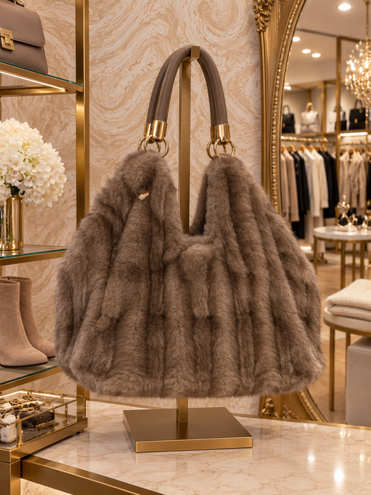 Malissa J Stone Greige Bag