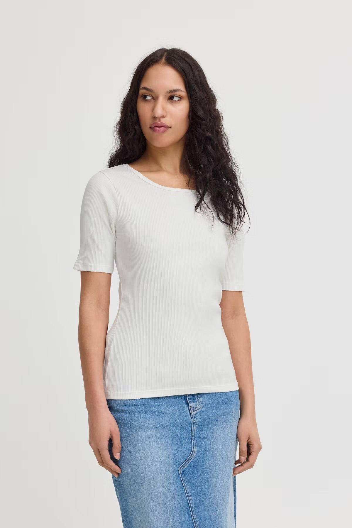 Ihpalmer Rib T-Shirt Cloud Dancer