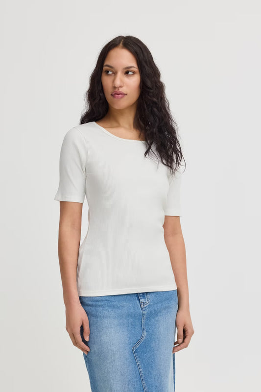 Ihpalmer Rib T-Shirt Cloud Dancer