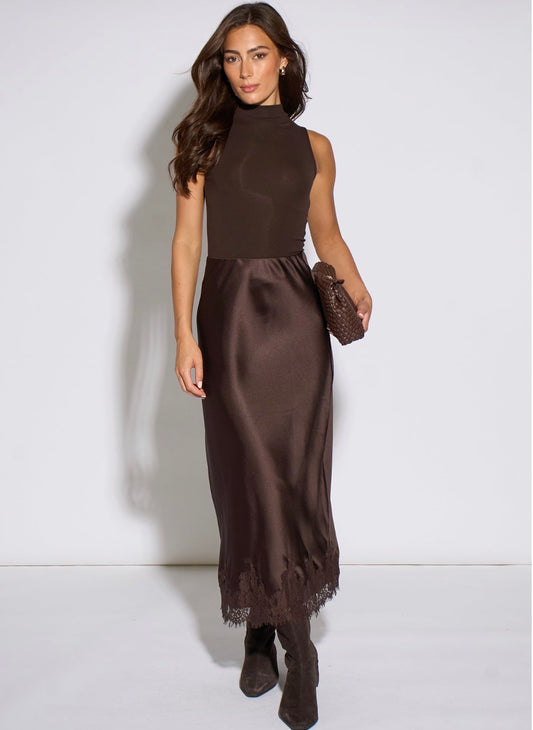 Brown Lace Skirt