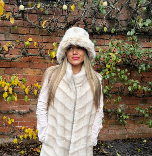 Malissa J Stone Fur Bucket Hat