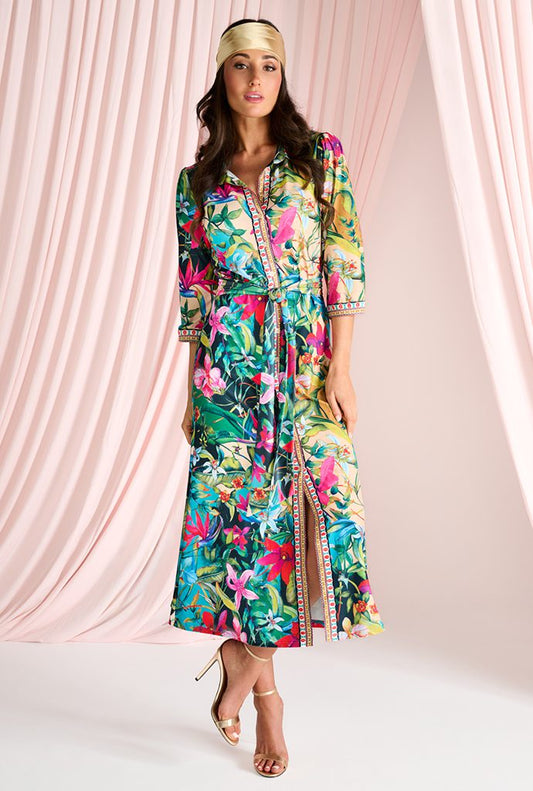 K Design Tropical Dress C410