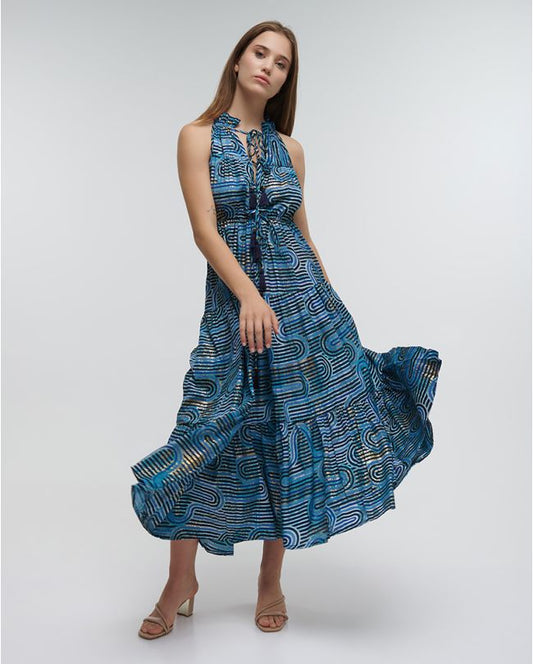 Ble Resort Geo Sleeveless Maxi Dress