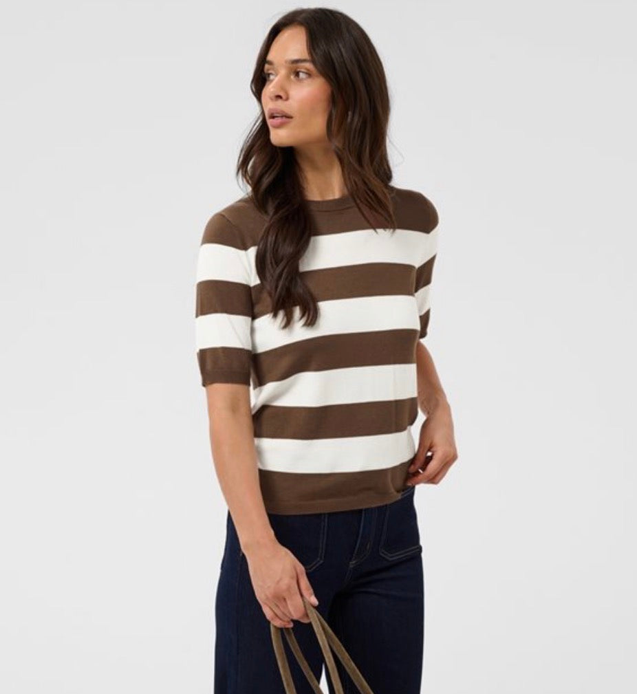 Kaffe Kalizza Striped Knit Carafe/Chalk