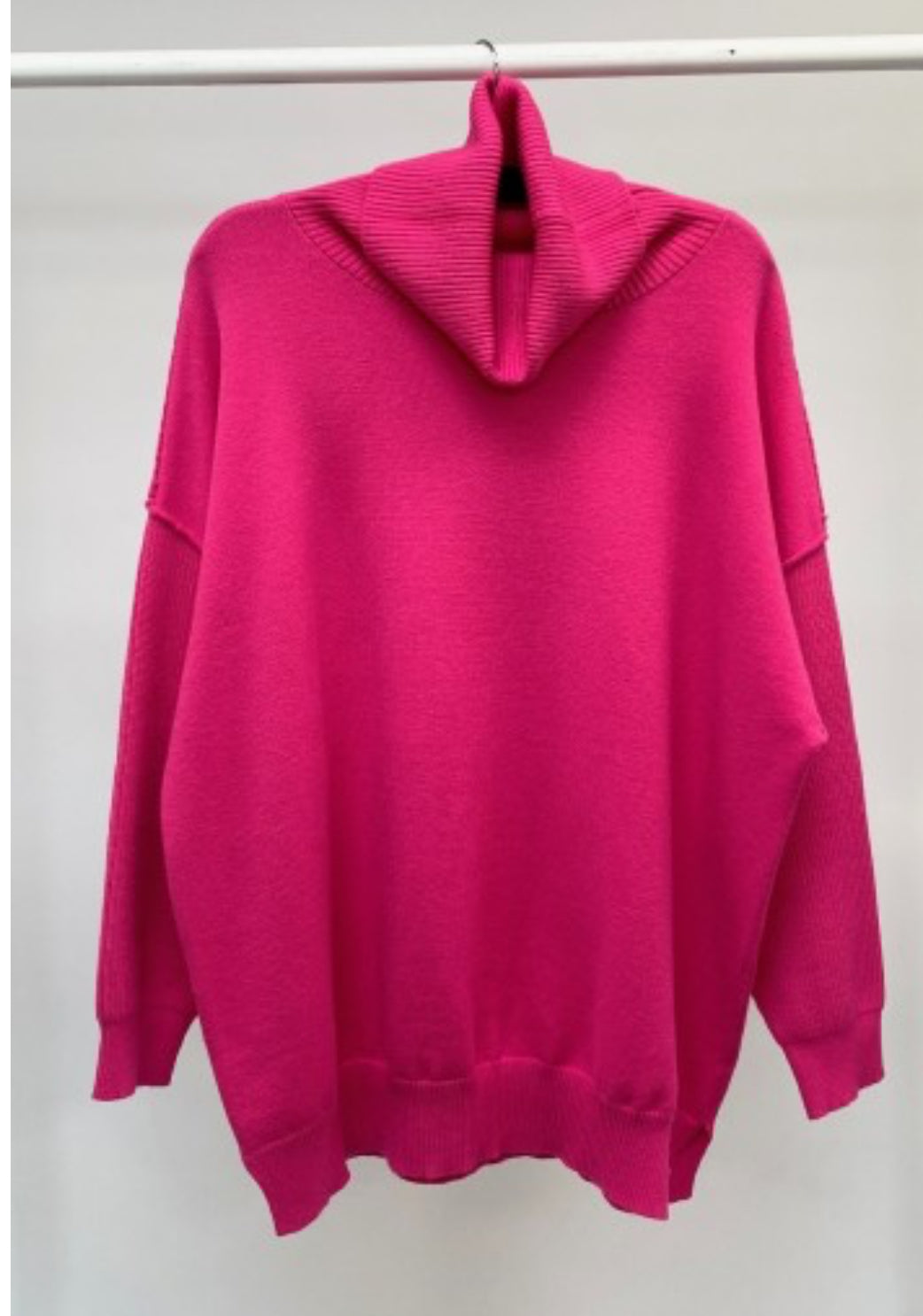 Malissa J Pink Roll Neck Jumper