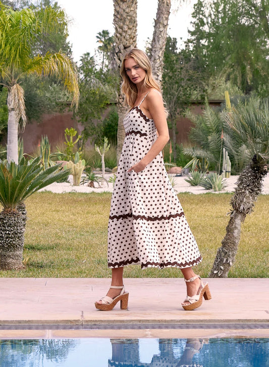 Brown Polka Dot Dress