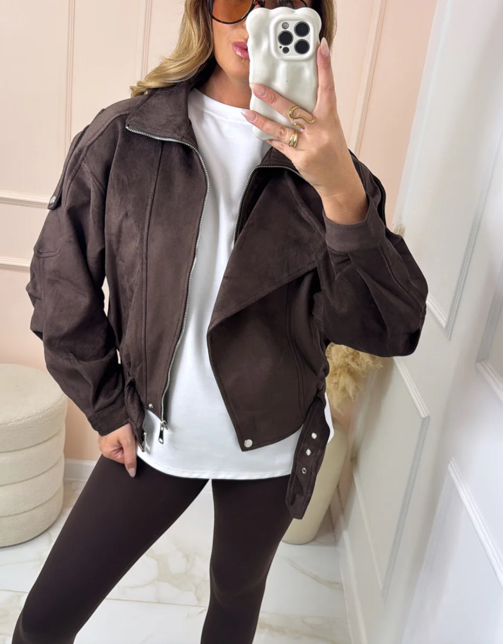 Chocolate Bomber Jacket