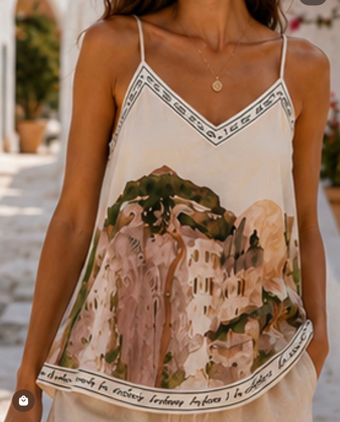Cream Amalfi Cami Top