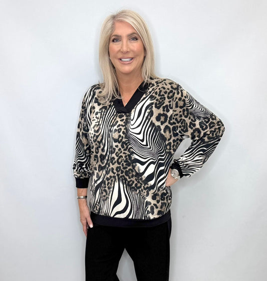 Malissa J Leopard Top