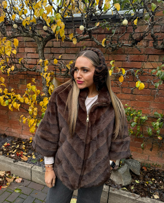 Malissa J Brown Swirl Earmuffs