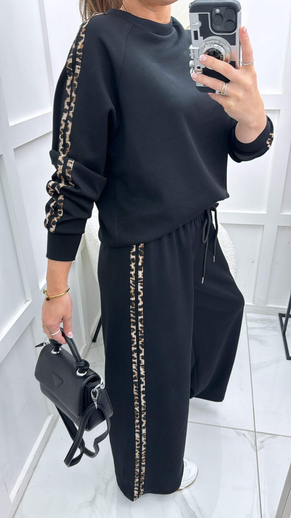 Black Stripe Leopard Co-Ord