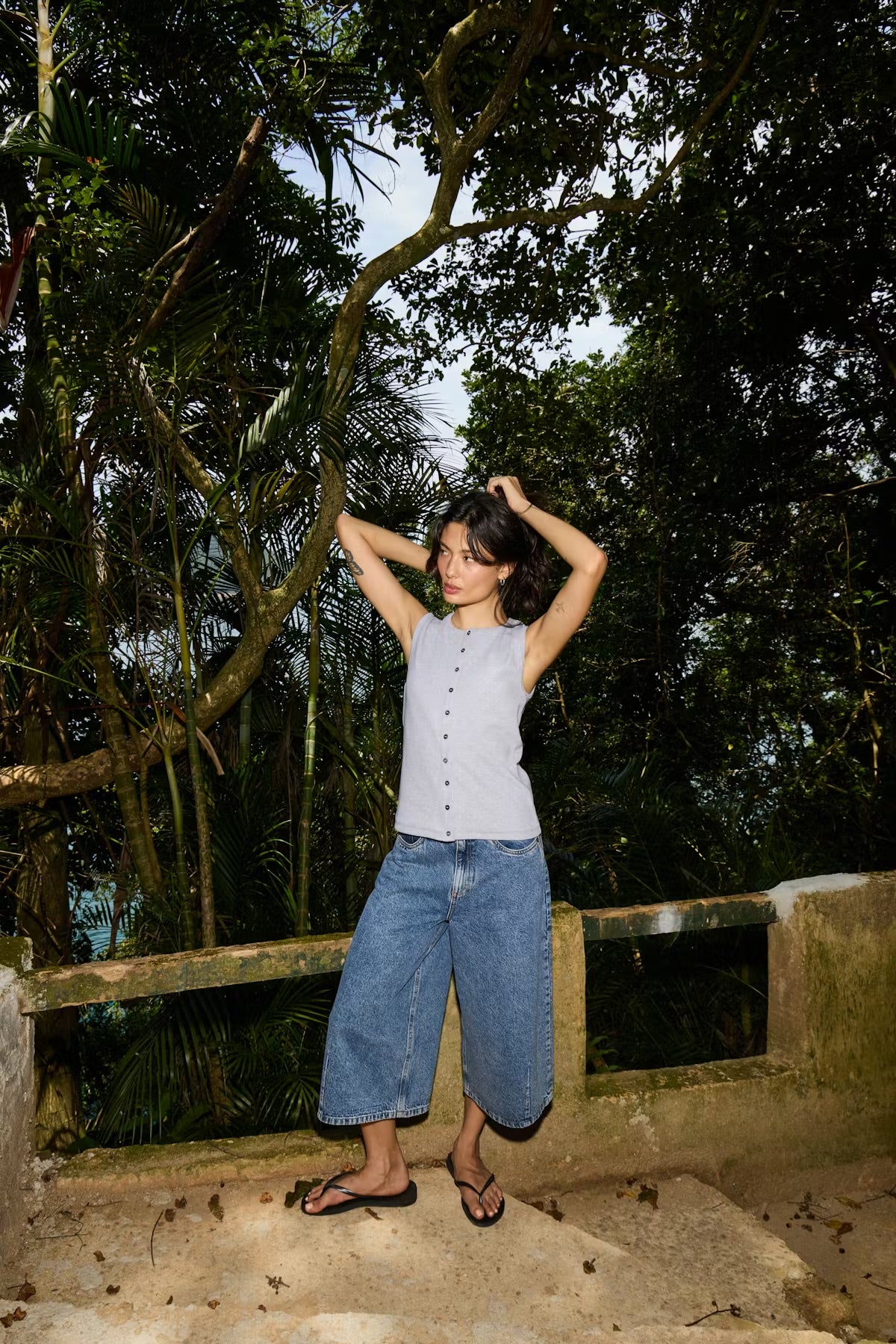 Ichi Ihpalma Top Grey