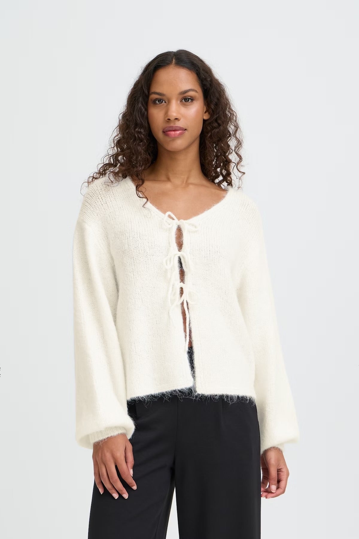 Ichi Ihadbria Cloud Dancer Cardigan
